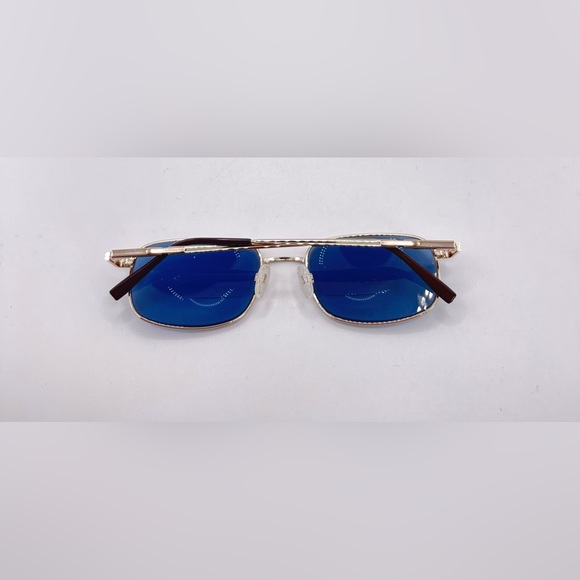 Vintage Pinnacle Montreaux Gold Rectangular Sunglasses Frames Only - Picture 4 of 8